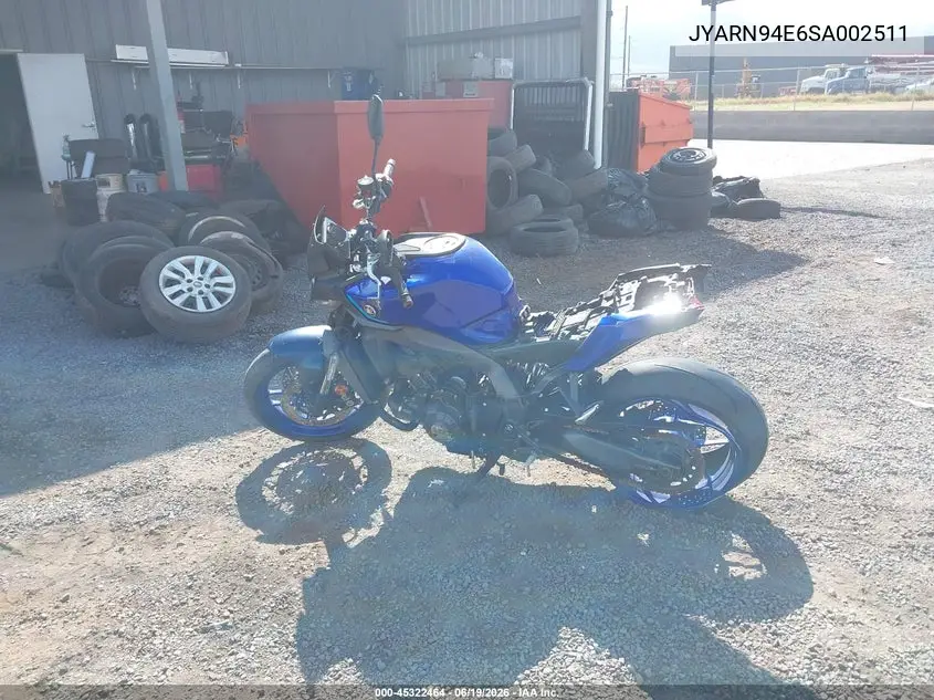 2025 Yamaha Mt09 VIN: JYARN94E6SA002511 Lot: 45322464