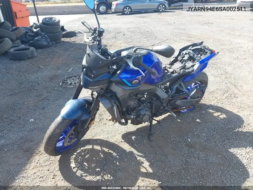 2025 Yamaha Mt09 VIN: JYARN94E6SA002511 Lot: 45322464