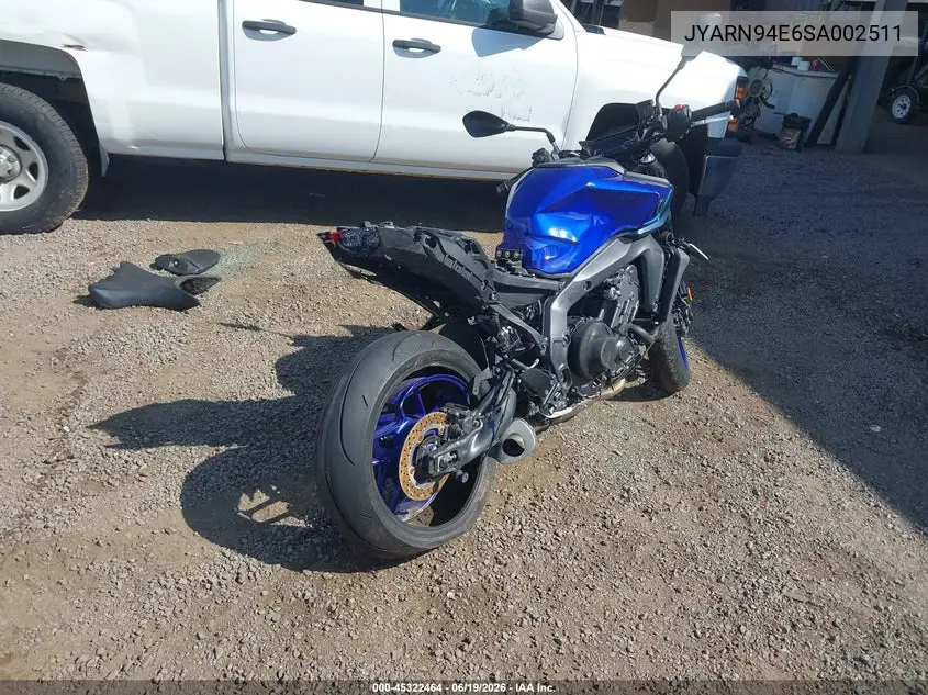 2025 Yamaha Mt09 VIN: JYARN94E6SA002511 Lot: 45322464