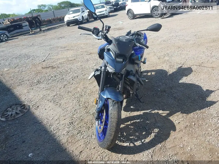 2025 Yamaha Mt09 VIN: JYARN94E6SA002511 Lot: 45322464