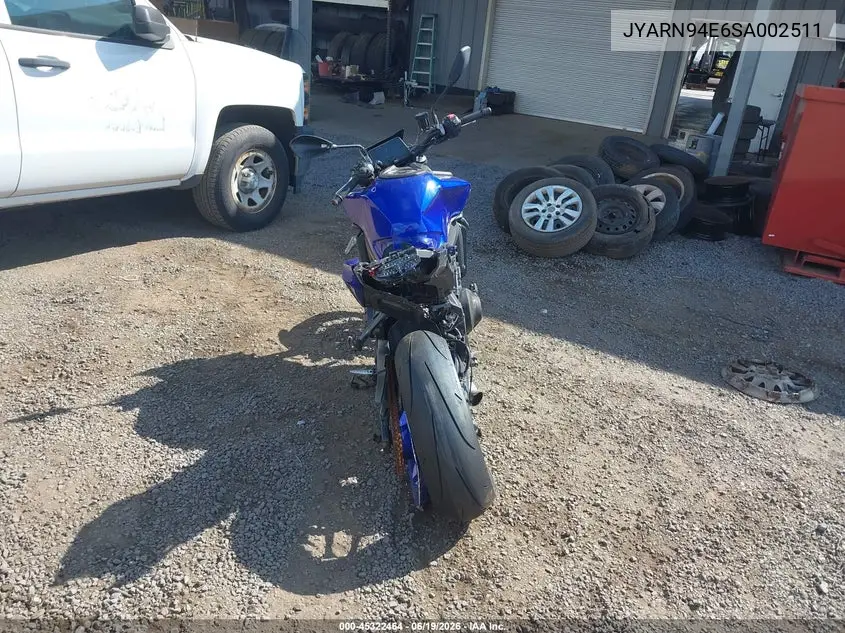 2025 Yamaha Mt09 VIN: JYARN94E6SA002511 Lot: 45322464