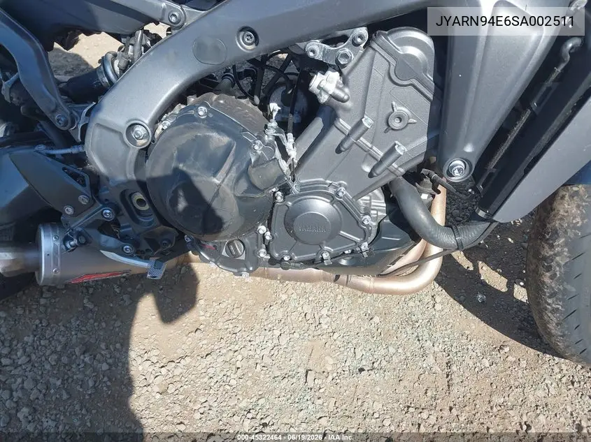 2025 Yamaha Mt09 VIN: JYARN94E6SA002511 Lot: 45322464