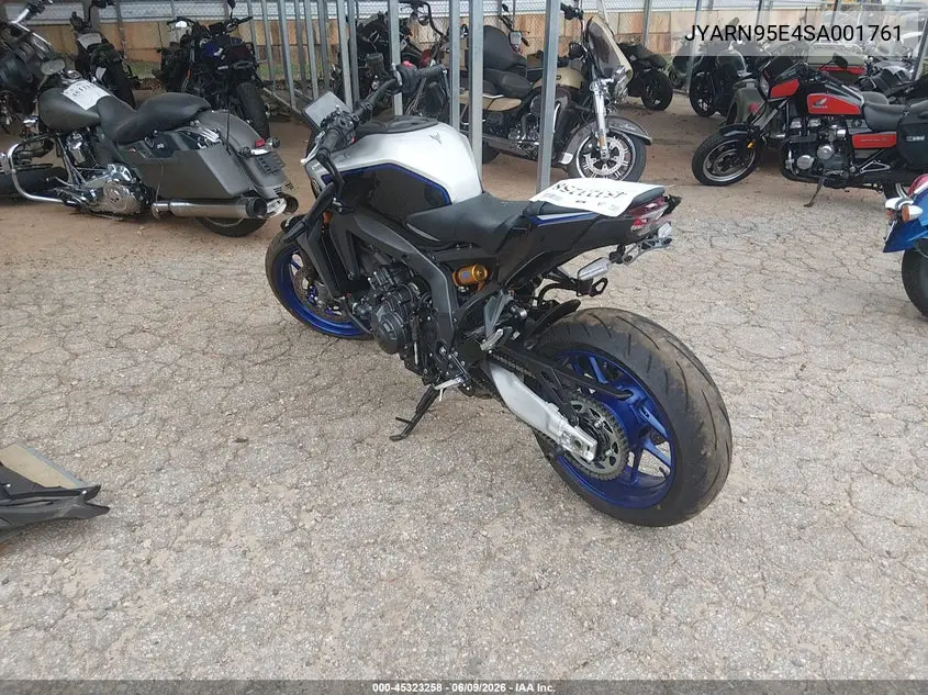 2025 Yamaha Mt09 Sp VIN: JYARN95E4SA001761 Lot: 45323258