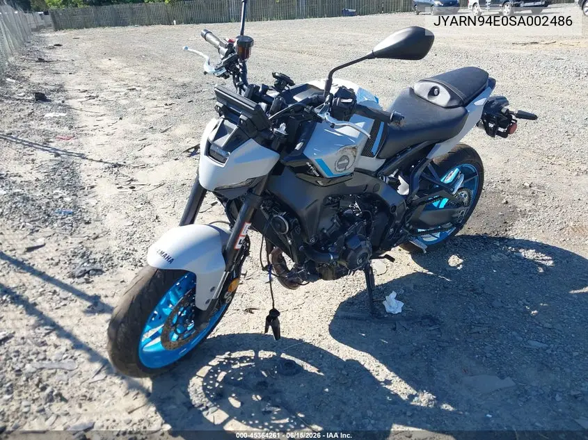 2025 Yamaha Mt09 VIN: JYARN94E0SA002486 Lot: 45364261