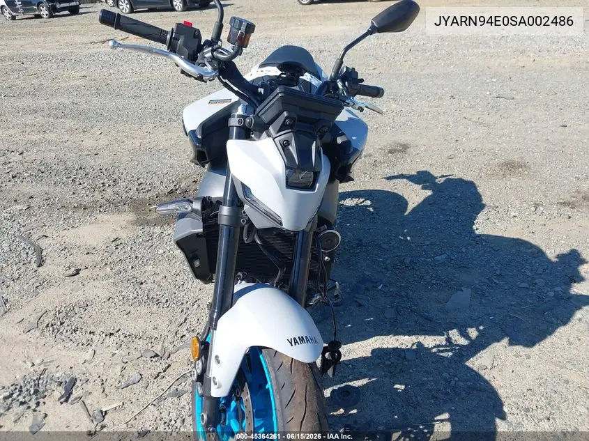 2025 Yamaha Mt09 VIN: JYARN94E0SA002486 Lot: 45364261