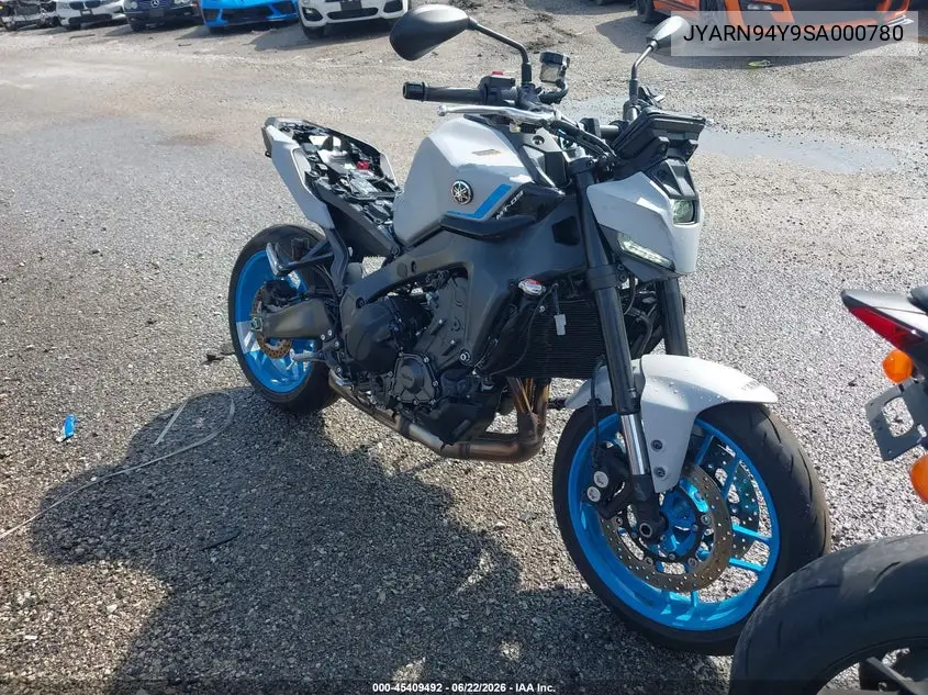 2025 Yamaha Mt09 C VIN: JYARN94Y9SA000780 Lot: 45409492