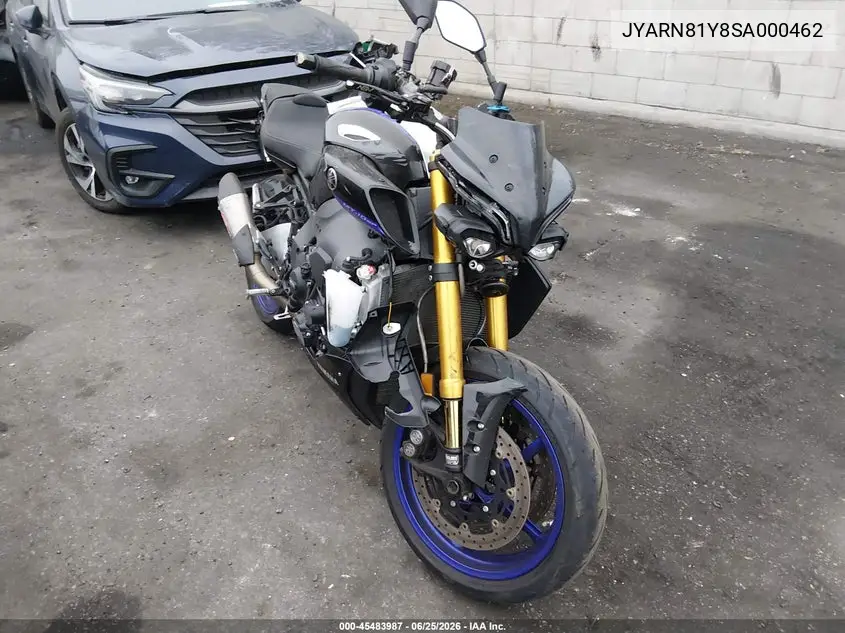 2025 Yamaha Mtn1000 Dc VIN: JYARN81Y8SA000462 Lot: 45483987