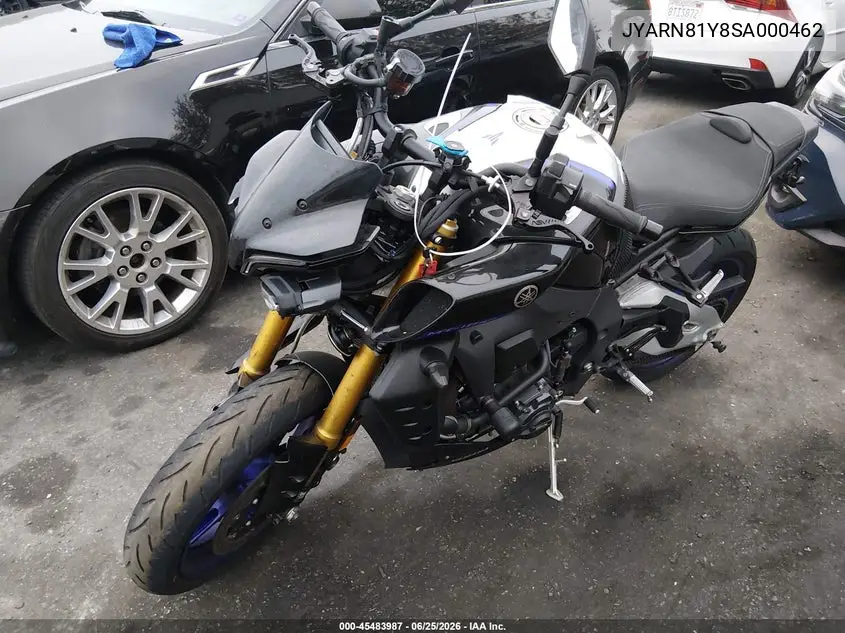 2025 Yamaha Mtn1000 Dc VIN: JYARN81Y8SA000462 Lot: 45483987