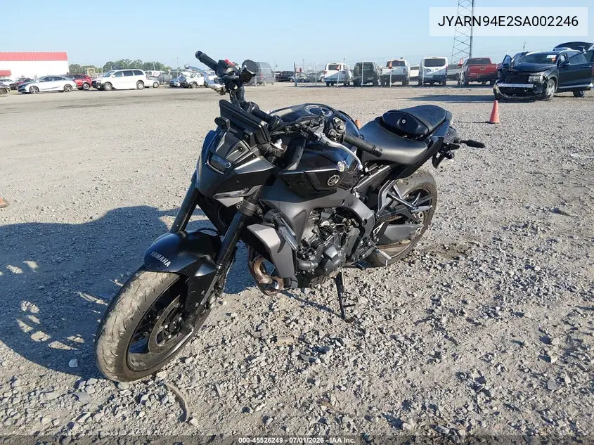 2025 Yamaha Mt09 VIN: JYARN94E2SA002246 Lot: 45526249