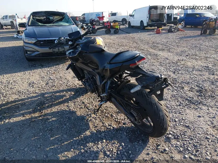 2025 Yamaha Mt09 VIN: JYARN94E2SA002246 Lot: 45526249