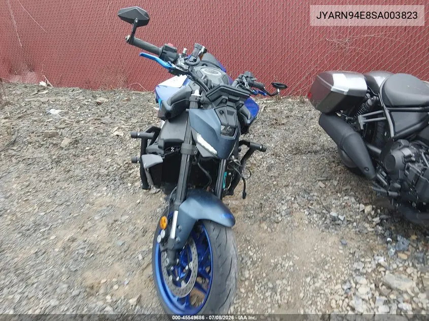 2025 Yamaha Mt09 VIN: JYARN94E8SA003823 Lot: 45549686