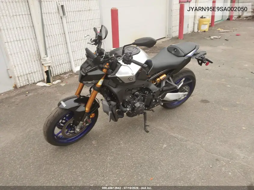 2025 Yamaha Mt09 Sp VIN: JYARN95E9SA002050 Lot: 45612942
