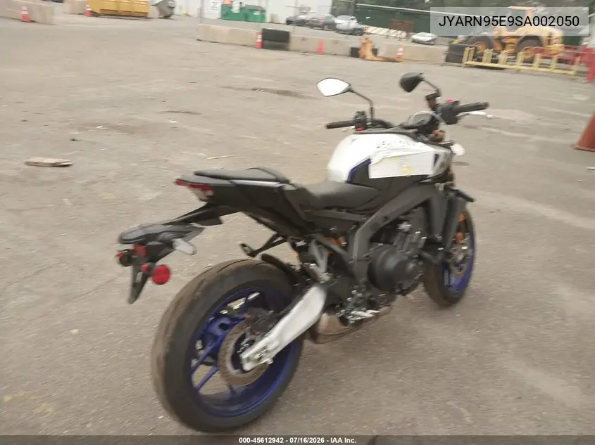 2025 Yamaha Mt09 Sp VIN: JYARN95E9SA002050 Lot: 45612942
