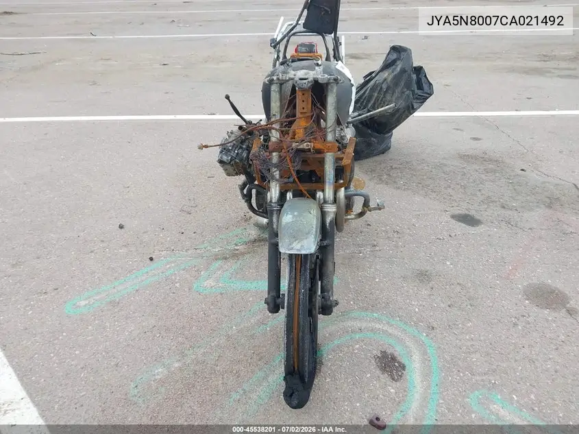 1982 Yamaha Xj650 VIN: JYA5N8007CA021492 Lot: 45538201