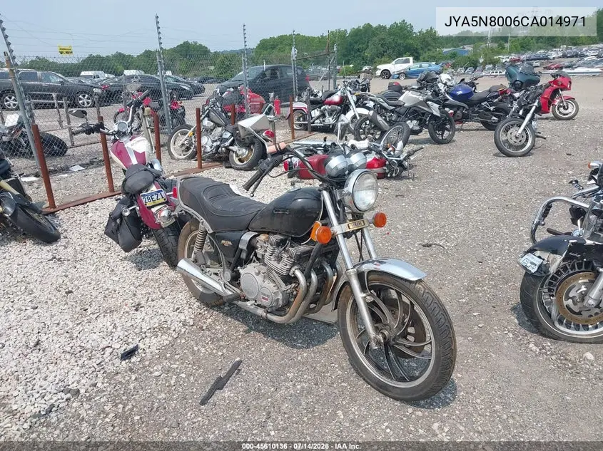 1982 Yamaha Xj650 VIN: JYA5N8006CA014971 Lot: 45610136