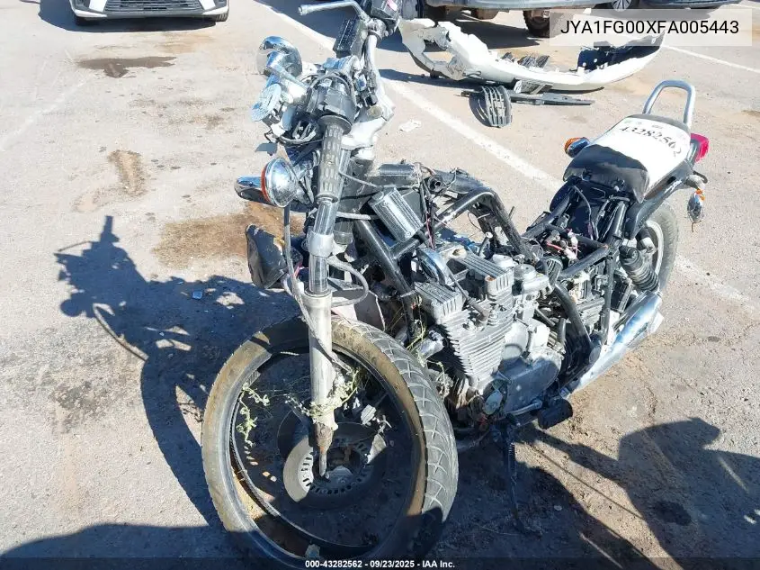 1985 Yamaha Xj700 VIN: JYA1FG00XFA005443 Lot: 43282562