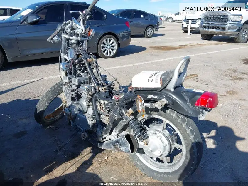 1985 Yamaha Xj700 VIN: JYA1FG00XFA005443 Lot: 43282562
