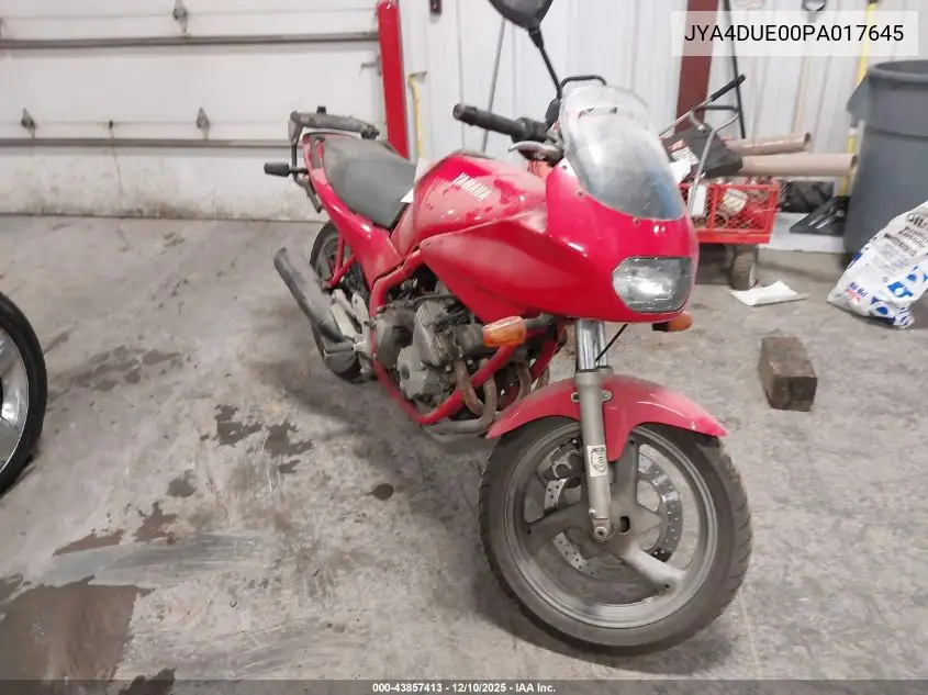 1993 Yamaha Xj600 S VIN: JYA4DUE00PA017645 Lot: 43857413