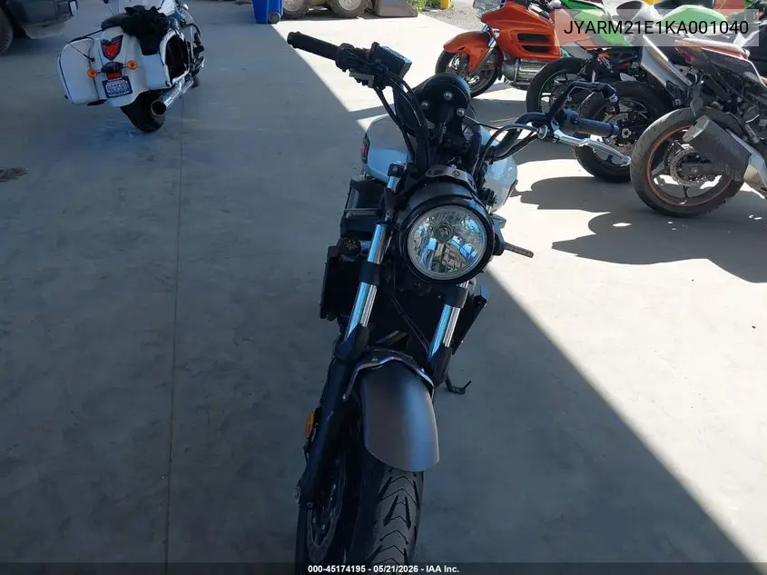 2019 Yamaha Xsr700 VIN: JYARM21E1KA001040 Lot: 45174195