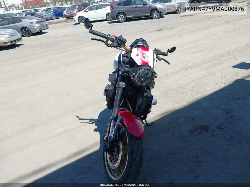 2021 Yamaha Xsr900 C VIN: JYARN47Y9MA000876 Lot: 45566765