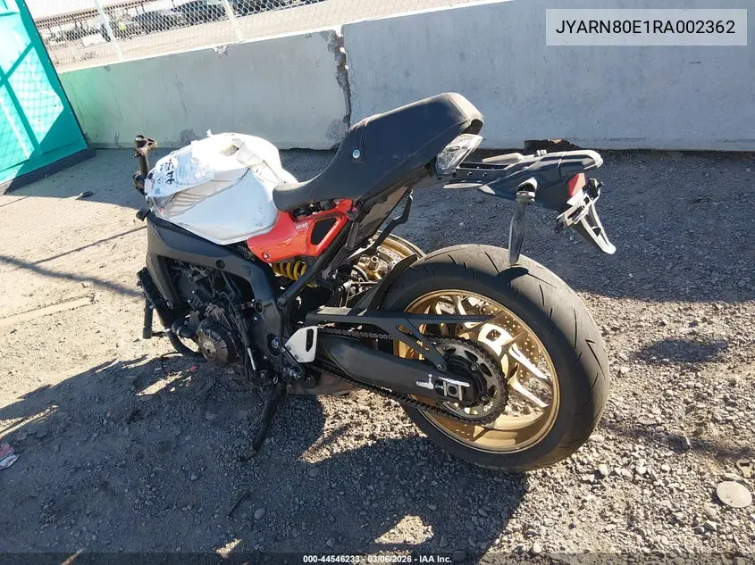 2024 Yamaha Mtm890 VIN: JYARN80E1RA002362 Lot: 44546233