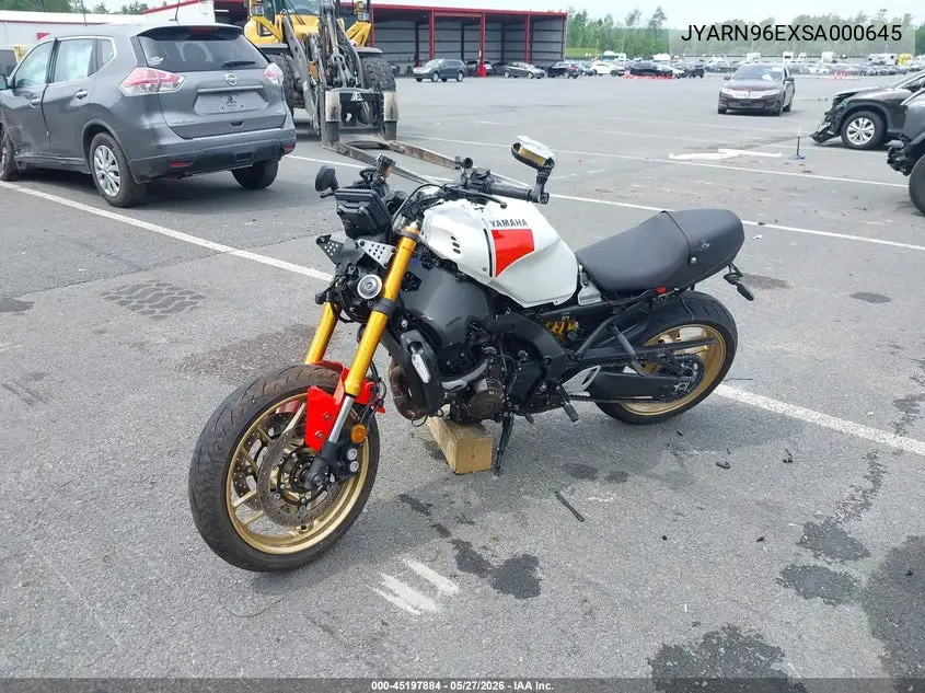 2025 Yamaha Mtm890 VIN: JYARN96EXSA000645 Lot: 45197884