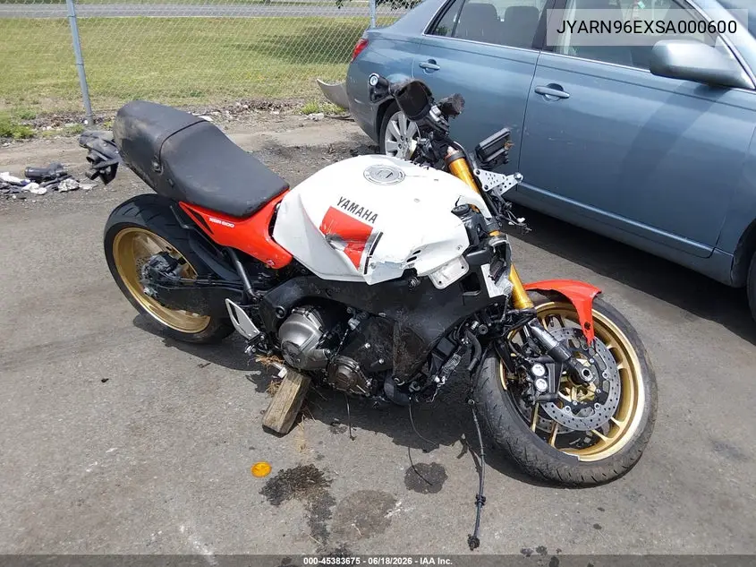 2025 Yamaha Xsr900 VIN: JYARN96EXSA000600 Lot: 45383675