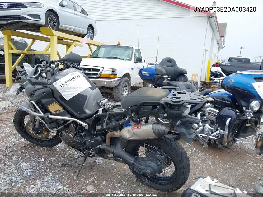2013 Yamaha Xt1200Z VIN: JYADP03E2DA003420 Lot: 45599859