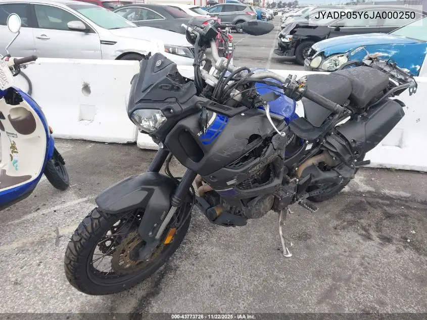 2018 Yamaha Xt1200Ze VIN: JYADP05Y6JA000250 Lot: 43773726