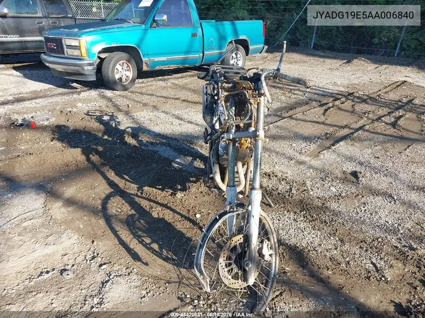 2010 Yamaha Xt250 VIN: JYADG19E5AA006840 Lot: 45420831