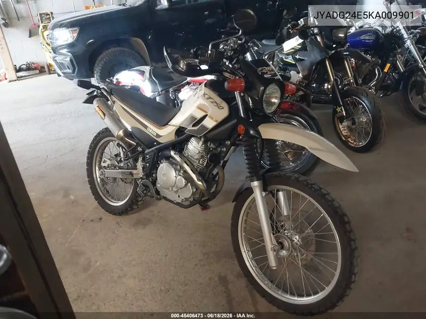 2019 Yamaha Xt250 VIN: JYADG24E5KA009901 Lot: 45406473