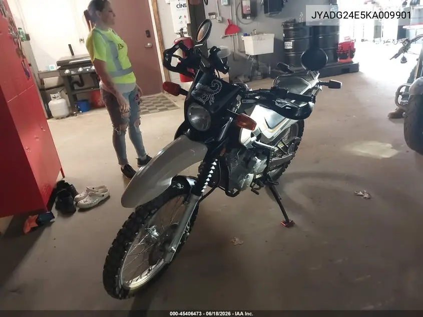 2019 Yamaha Xt250 VIN: JYADG24E5KA009901 Lot: 45406473