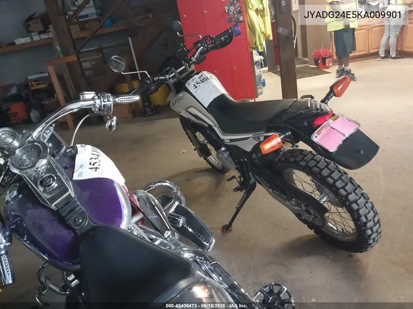 2019 Yamaha Xt250 VIN: JYADG24E5KA009901 Lot: 45406473