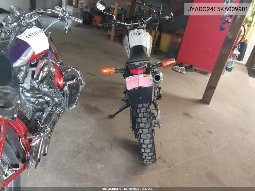2019 Yamaha Xt250 VIN: JYADG24E5KA009901 Lot: 45406473