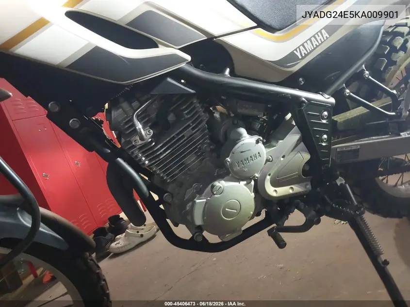 2019 Yamaha Xt250 VIN: JYADG24E5KA009901 Lot: 45406473