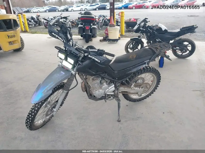 2023 Yamaha Xt250 VIN: JYADG24E0PA016665 Lot: 44779186