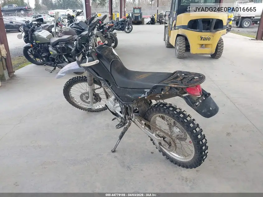2023 Yamaha Xt250 VIN: JYADG24E0PA016665 Lot: 44779186