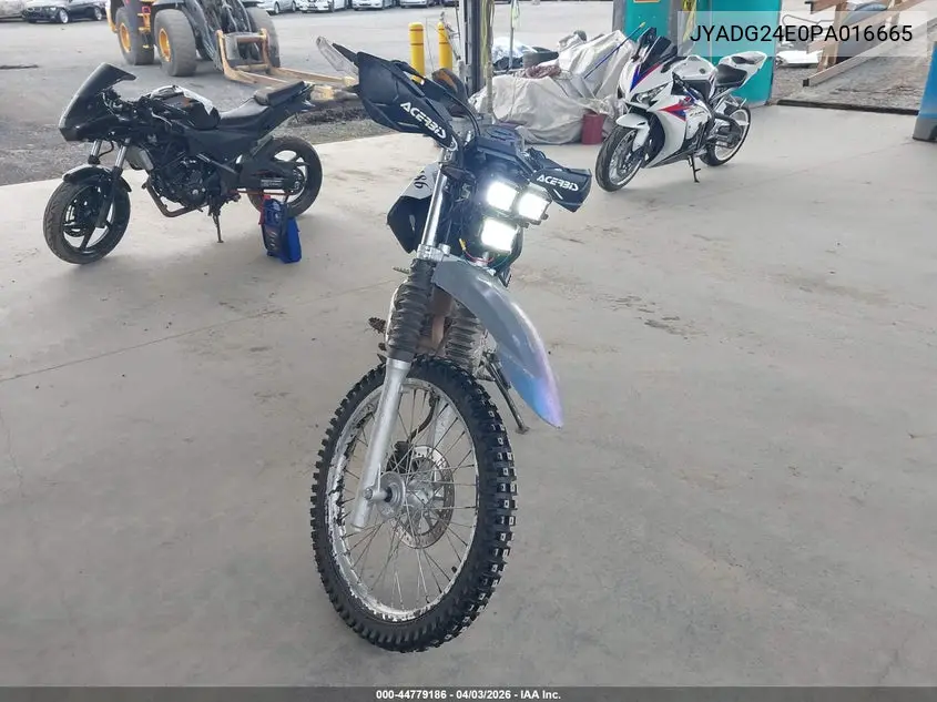 2023 Yamaha Xt250 VIN: JYADG24E0PA016665 Lot: 44779186