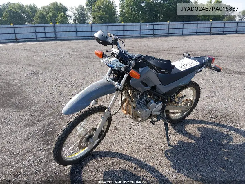 2023 Yamaha Xt250 VIN: JYADG24E7PA016887 Lot: 45242335