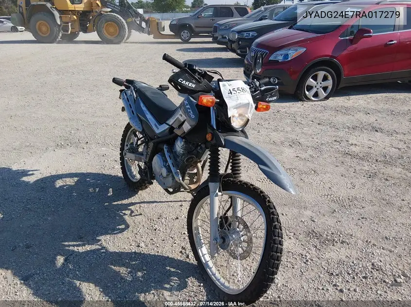 2024 Yamaha Xt250 VIN: JYADG24E7RA017279 Lot: 45588432
