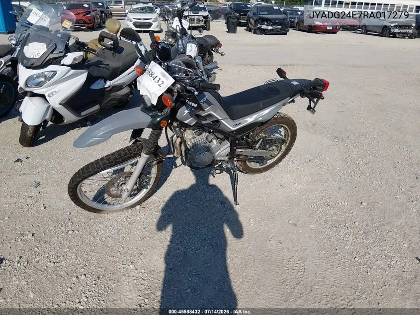 2024 Yamaha Xt250 VIN: JYADG24E7RA017279 Lot: 45588432
