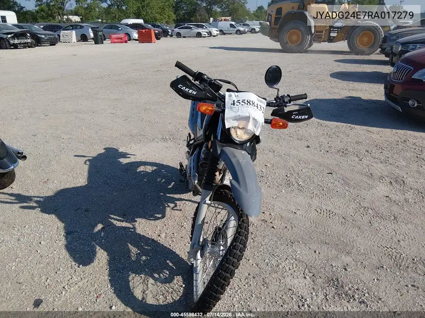 2024 Yamaha Xt250 VIN: JYADG24E7RA017279 Lot: 45588432