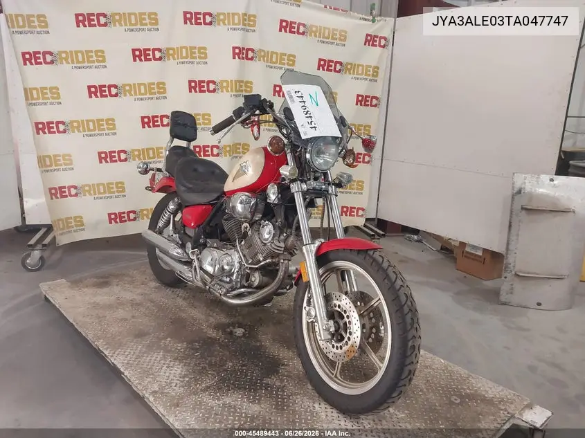 1996 Yamaha Xv750 VIN: JYA3ALE03TA047747 Lot: 45489443