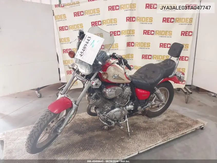 1996 Yamaha Xv750 VIN: JYA3ALE03TA047747 Lot: 45489443