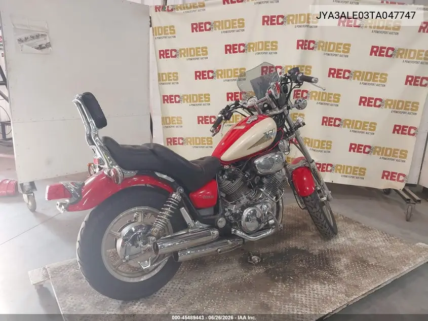 1996 Yamaha Xv750 VIN: JYA3ALE03TA047747 Lot: 45489443