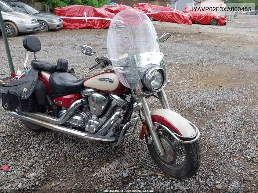 1999 Yamaha Xv1600 Al VIN: JYAVP02E3XA000455 Lot: 45416683