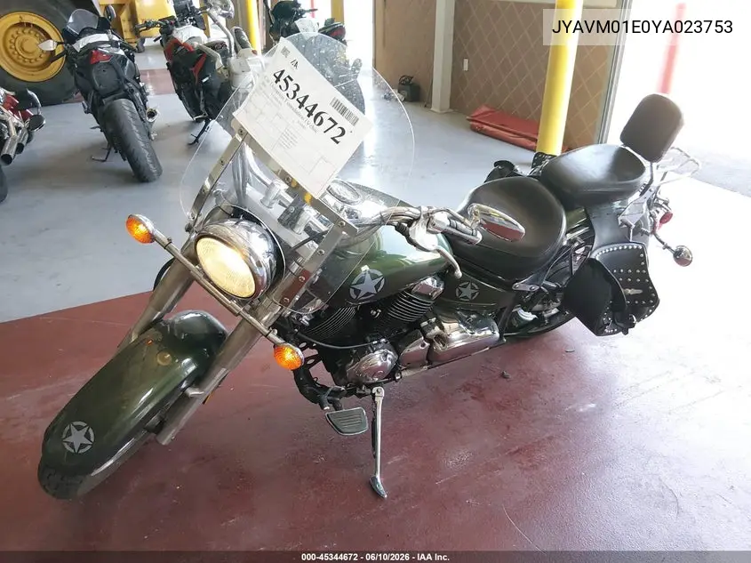 2000 Yamaha Xvs65 A VIN: JYAVM01E0YA023753 Lot: 45344672