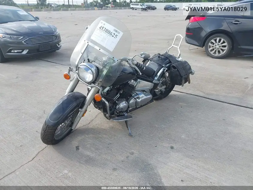 2000 Yamaha Xvs65 A VIN: JYAVM01E5YA018029 Lot: 45380625