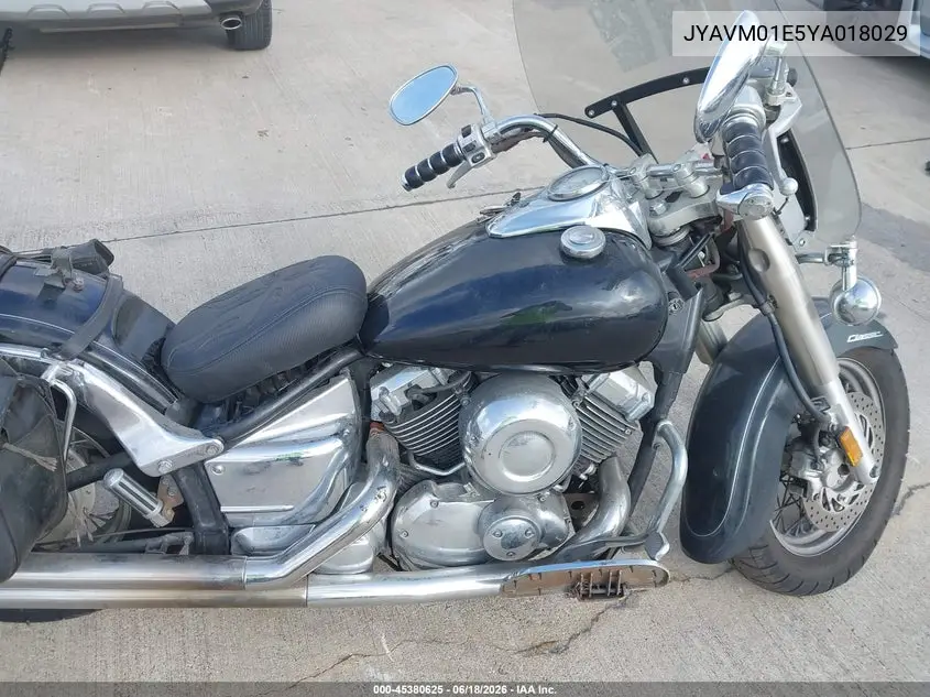 2000 Yamaha Xvs65 A VIN: JYAVM01E5YA018029 Lot: 45380625