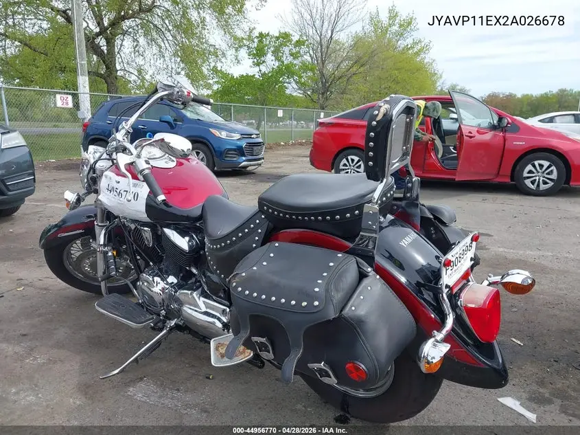 2002 Yamaha Xvs1100 A VIN: JYAVP11EX2A026678 Lot: 44956770